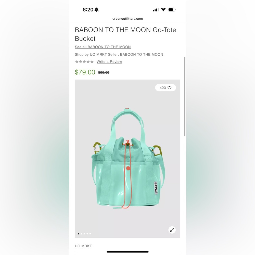 NIB - Baboon to the Moon Go - Tote Bucket

OPEN TO OFFERS